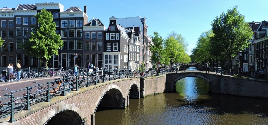 Reguliersgracht with Seven Bridges View in Amsterdam Reguliersgracht with Seven Bridges View in Amsterdam