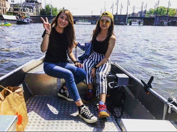 Amsterdam electric canal boat